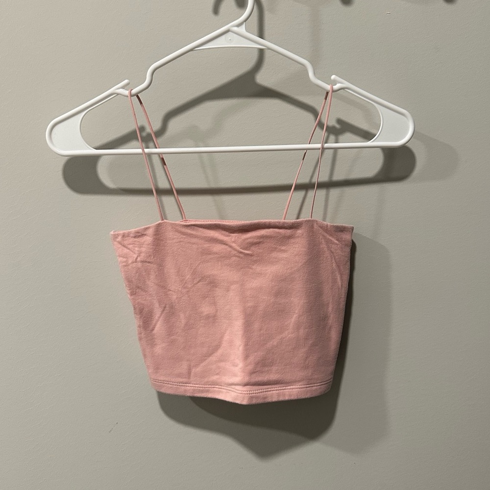 Aeropostale Light Pink Bungee Cami Crop Top